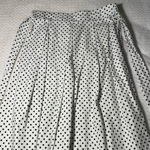 Polka dot midi skirt